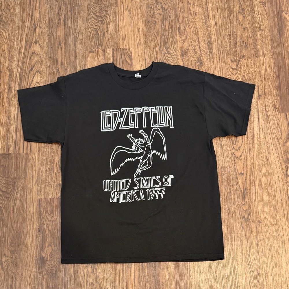 Led Zeppelin Black Band Graphic T-Shirt